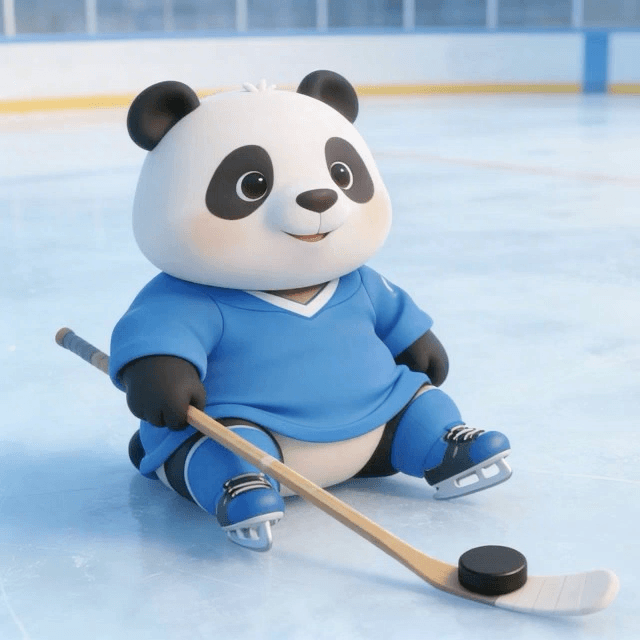 Panda Plays Hockey thumbnail